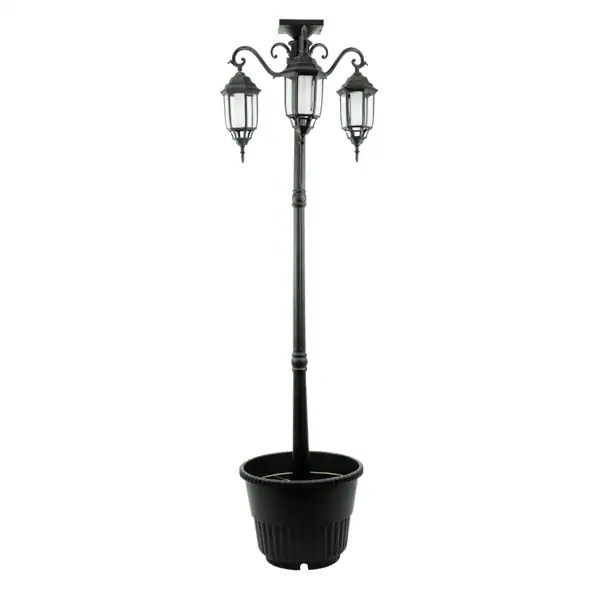SunRay 302018 192.67 SunRay Madison Solar Lamp Post and Planter